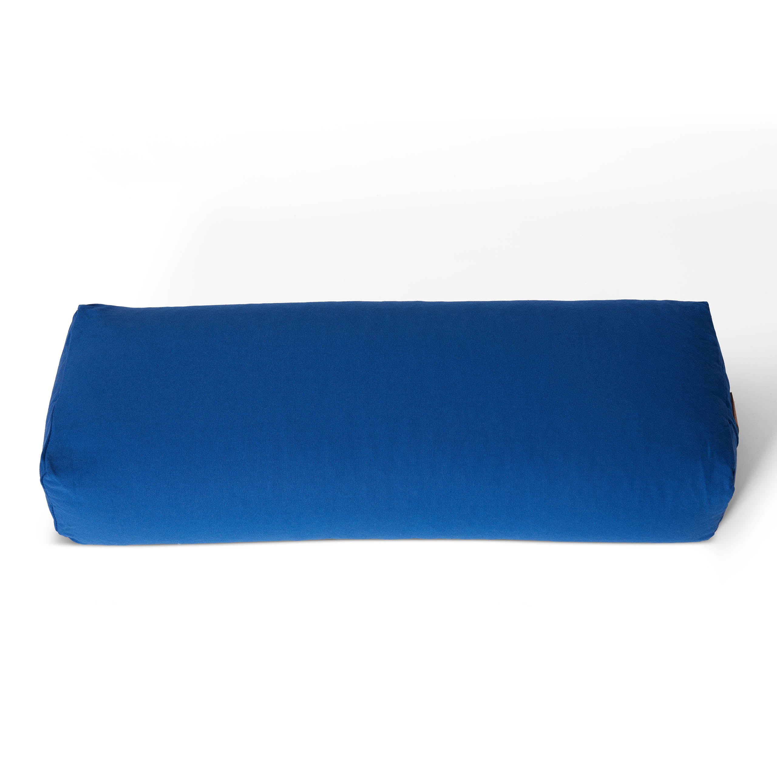 Yoga-Bolster Paravati - gefüllt mit Bio-Buchweizenschalen - 67 x 22 x 13 cm - Navyblau