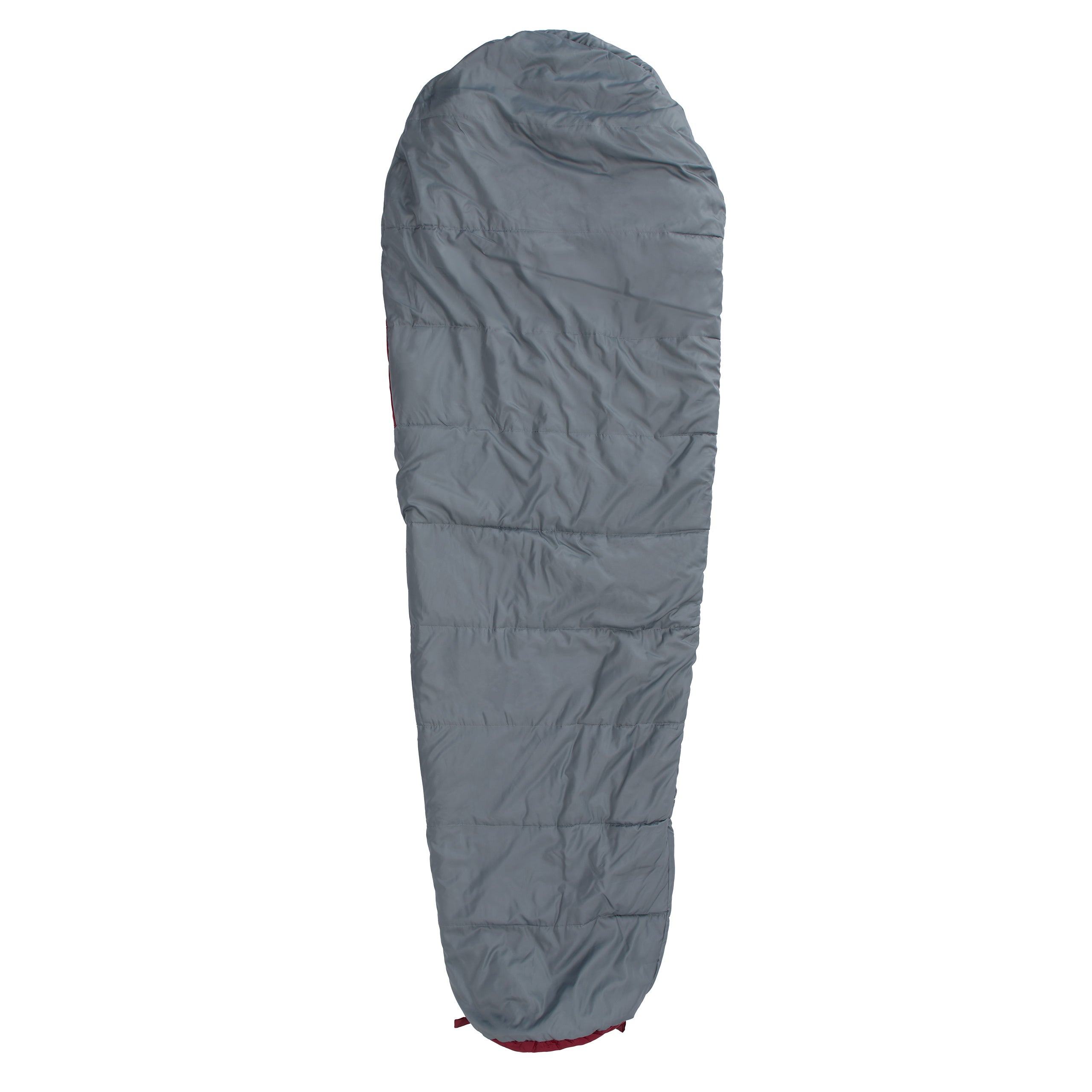 Camping Schlafsack Classic - Mumienschlafsack mit Tasche - 230 x 80 x 55 cm - Weinrot