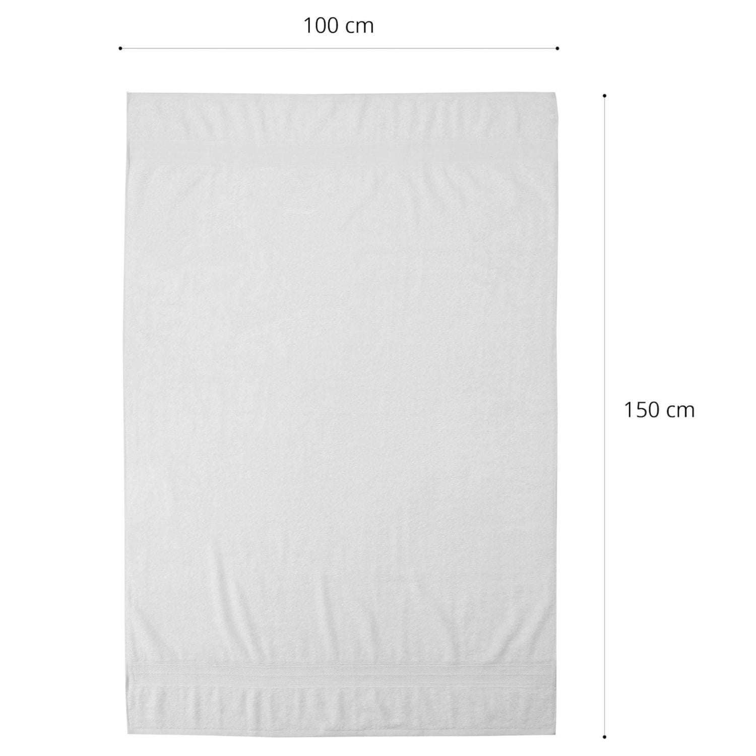Premium Badetücher 100 x 150 cm - 2er-Set - Weiß