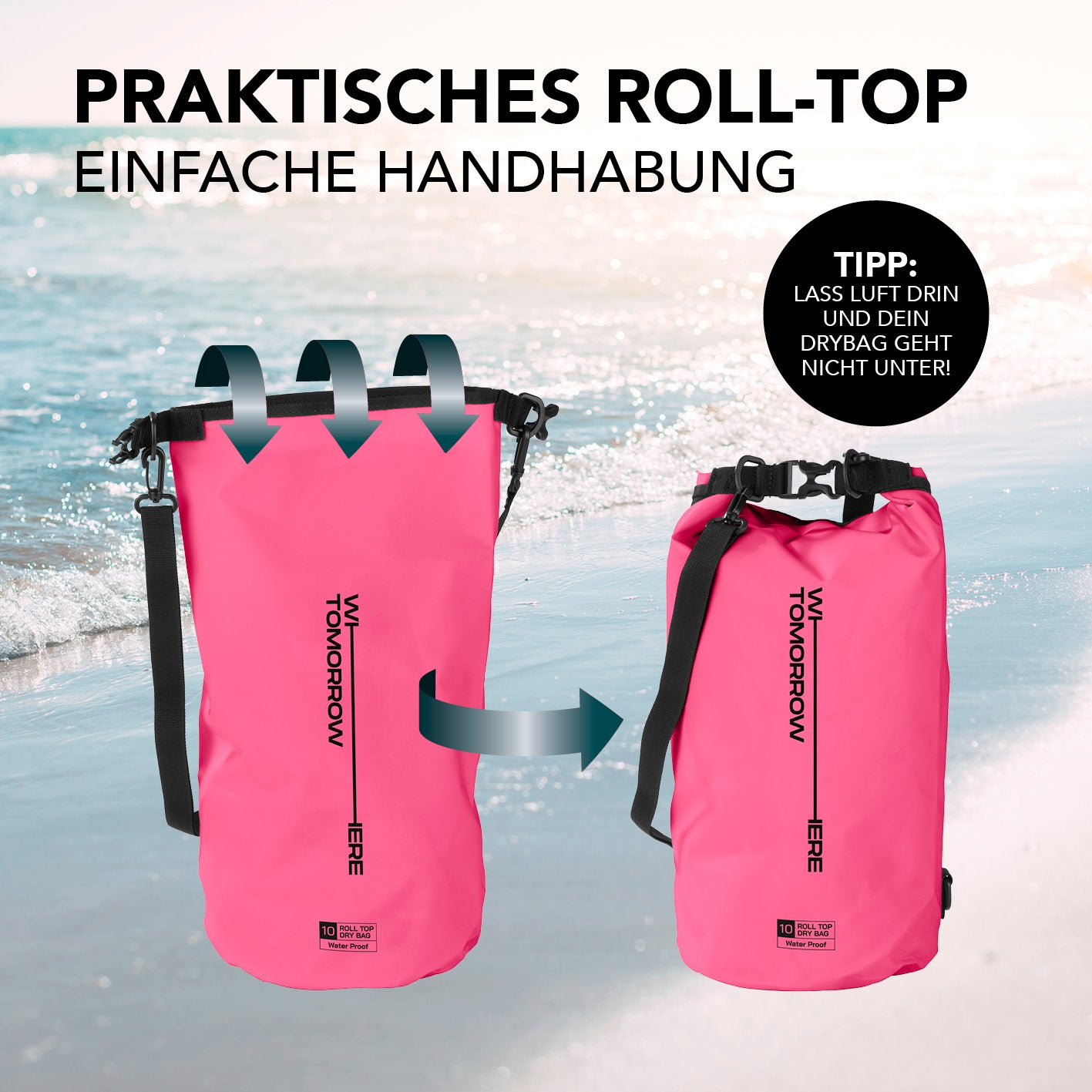 Dry Bag 10L - Style 02 - Pink