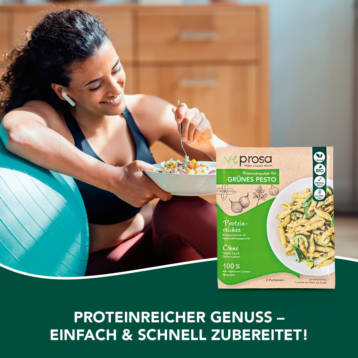 vegan protein sauce Biosaucenpulver für grünes Pesto (50 g)
