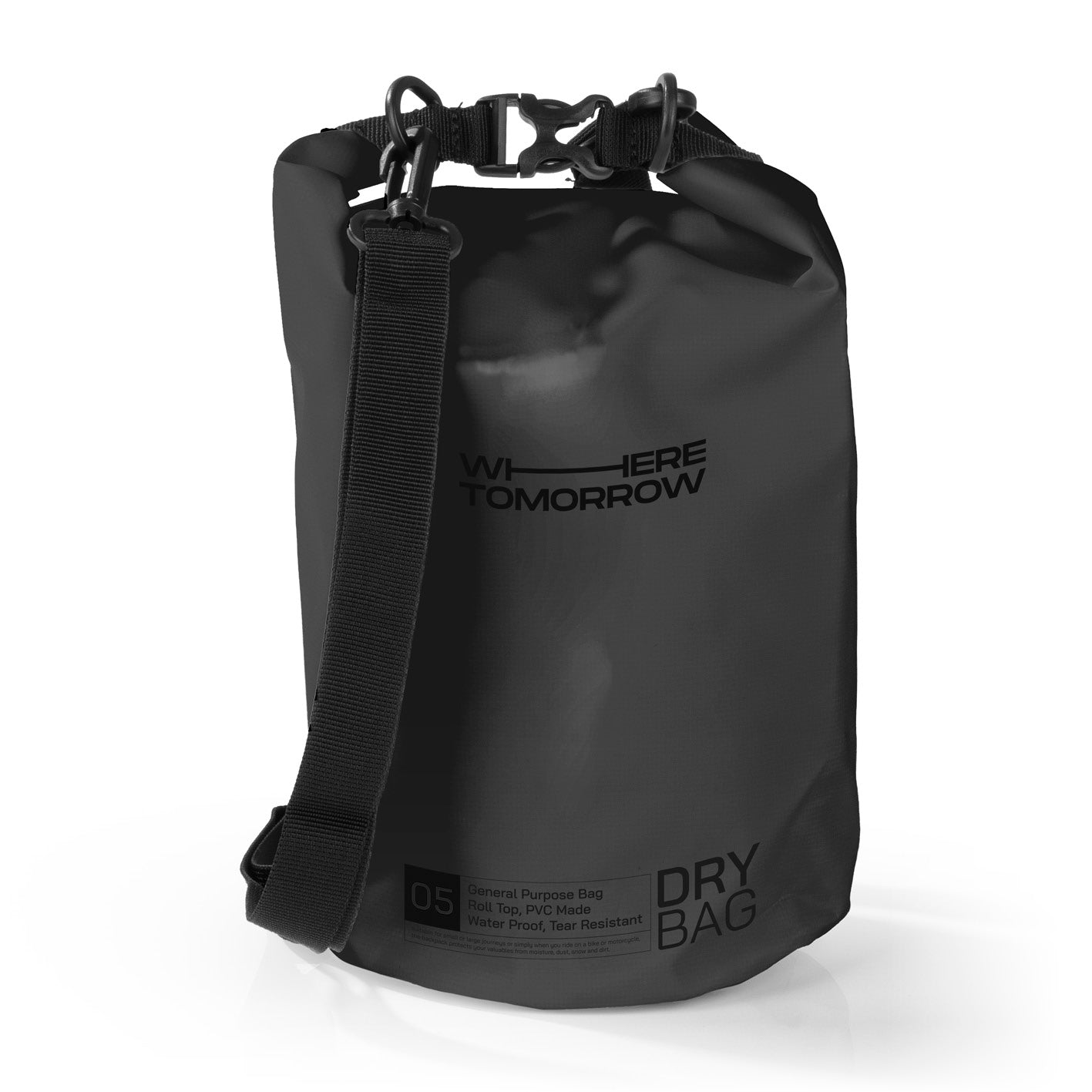 Dry Bag 5L - Style 01 - Schwarz
