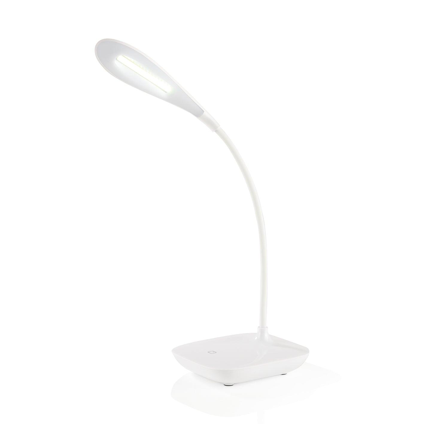 LED-Tischleuchte "Daylight" - 360° flexibler Lampenhals - weiß