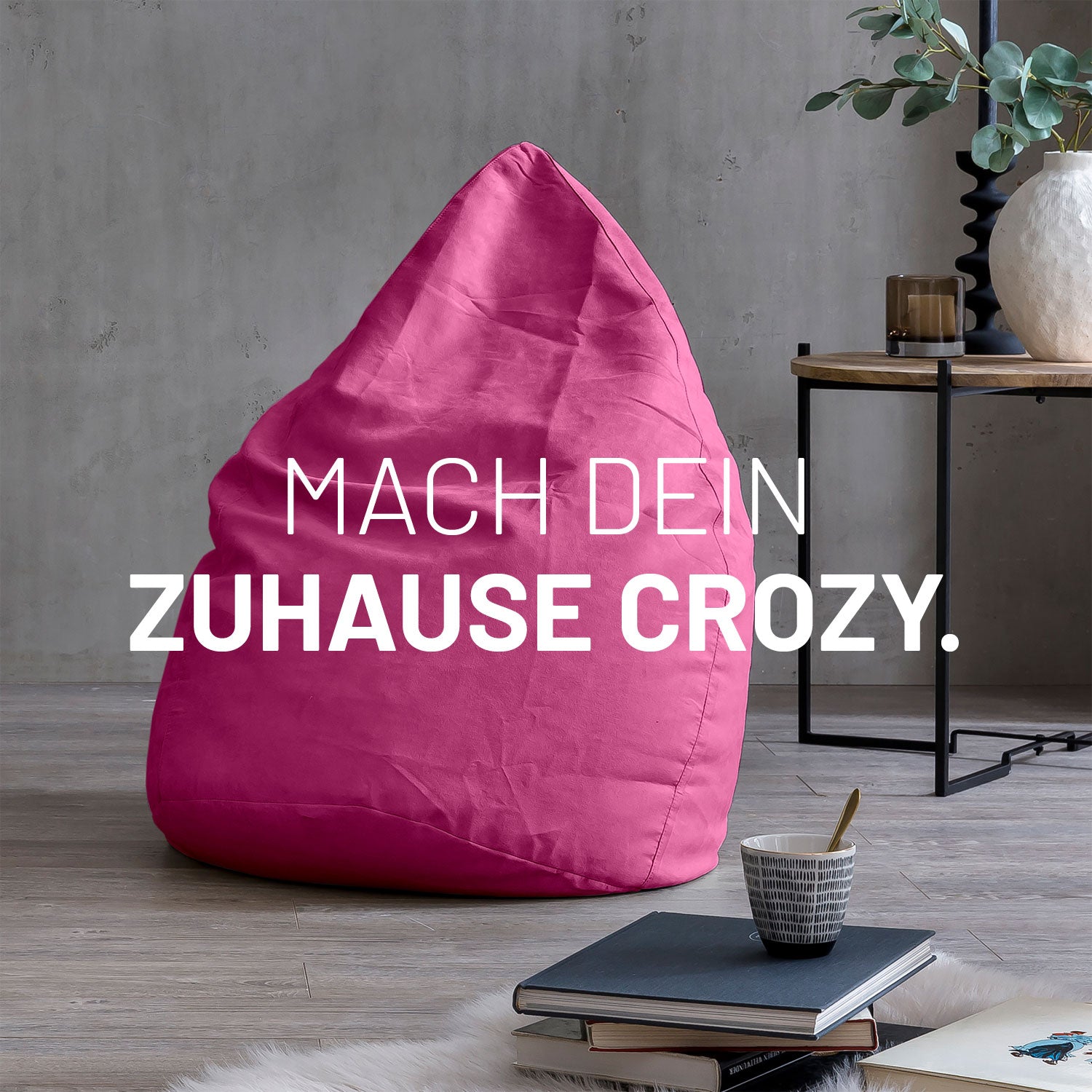 Luxury XL PLUS Sitzsack (220 L) - Indoor - Pink